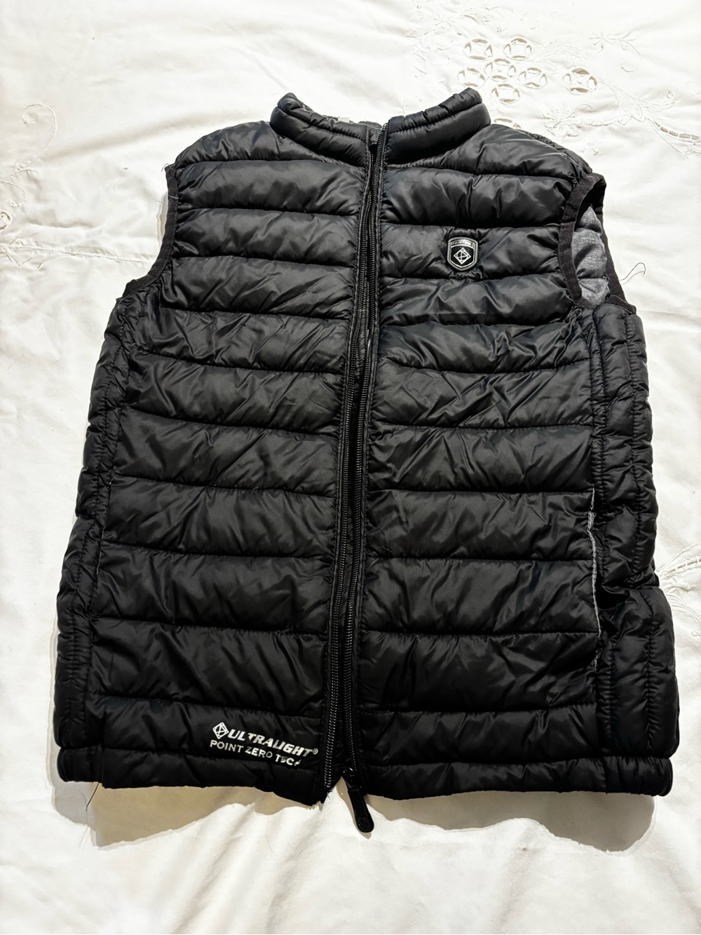 Point Zero Black Quilted Puffer Vest for Kids